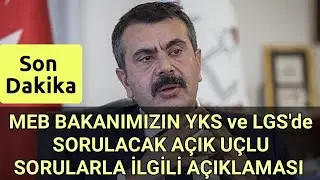 BREAKING NEWS!!! YKS and LGS will consist of OPEN-ENDED QUESTIONS