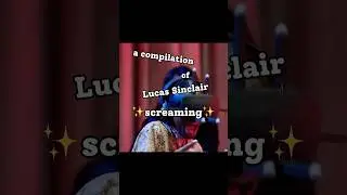 a compilation of Lucas Sinclair screaming🦅 #strangerthings #calebmclaughlin #funny #edit #lol