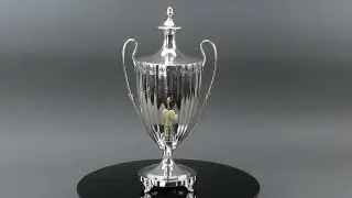 1791 English Georgian Sterling Silver Small Samovar Hot Water Urn Bird Crest-- 24000
