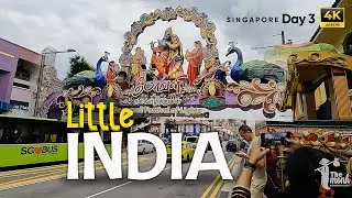 Exploring Little India Singapore in 4K 🇸🇬 | Travel Vlog | The Monk