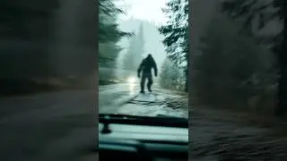 Бигфут был пойман при переходе отдаленной дороги в Орегоне.