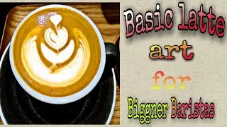 Basic Latte arts for biggner baristas..... Rosetta, tulip, fine lines etc..