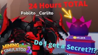 Spending 24 hours hatching the Underworld Egg! Mining Simulator 2
