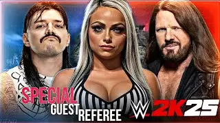 WWE 2K25 - Dominik Mysterio vs AJ Styles &ndash; Special Guest Referee Match (Liv Morgan) | Clash in Paris