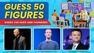 Guess the Figure Iconic CEOs and Founders of Famous Companies 👔💼🧠 | Easy, Medium, Hard, Very Hard