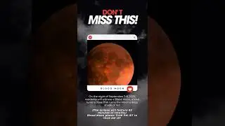 🌕 BLOOD MOON 2025 LIVE | Total Lunar Eclipse on Sept 7-8 | 82 Minutes of Red Moon 🌑✨ #bloodmoon