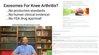 What are exosomes? Exosomes for knee arthritis? Are exosomes legal to use in the USA?