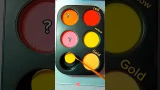 Creative Color Mixing with 🌝+💛+❤️ #asmr #colormixing #satisfying