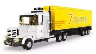 Lego model of american truck Freightliner
