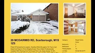 29 MCDAIRMID RD-Toronto-By-sjvirtualtours.com