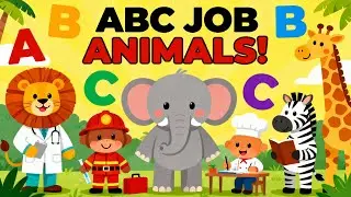 ABC Safari Animal Job Song | Learn ABCs with DodoVerse | Fun Alphabet Jobs for Kids