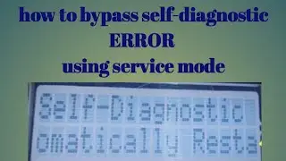 how to bypass self-diagnostic error  using service mode #selfdiagnostic#error #brother #laser