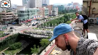 Exploring ROOFTOPS in downtown Seoul (+abandoned buildings) vlog 🇰🇷