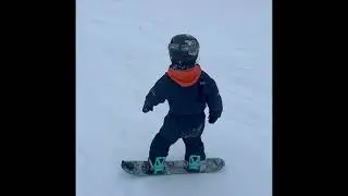 Juneau Eaglecrest - 5 year old learning to snowboard. #2