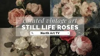 Transform your TV into stunning artwork with this curated collection of vintage roses paintings.