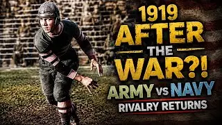 1919 Army vs. Navy College Football Game Footage 🏈🇺🇸⭐️ [In Color, Speed Adjusted]