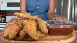 How To Make The BEST Salt & Pepper Mustard Fried Chicken  With Sweet & Sour Sauce!