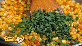 Delicious Saigon Street Food / Vietnamese Stir-fried Corn