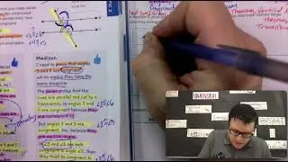 pg 308 pt b Alternate Interior Angles Theorem Paragraph Flow Chart Proof Geometry