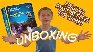 Adaline Unboxing Gemstones Dig Kit