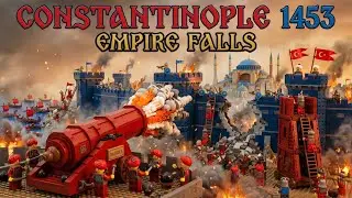 LEGO Siege of Constantinople 1453 -Fall of Byzantine Empire -Ottoman Cannons Destroy Ancient Walls🏰💥