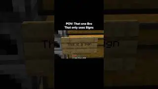 Minecraft Sign Moment
