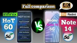 Redmi note 14 5G vs Infinix Hot 60 5G || Full comparison ❓🤔
