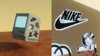 How to create Chrome Stickers in C4D & Redshift