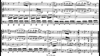 Wolfgang Amadeus Mozart - Adagio and Fugue for String Quartet, K. 546 (1788) [Score-Video]