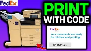 How To PRINT At Fedex With Retrieval Code 2025 - FedEx Print & Go Instructions