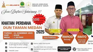 Masjid Jumhuriah: Khatan Perdana Dun Taman Medan 2025