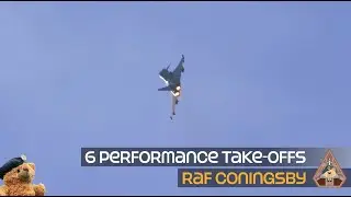 6 Hot Typhoon Performance Take-offs 3 (F) Squadron show us how it's done! RAF Coningsby 06.02.23 4K