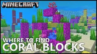 How To Get CORAL BLOCKS In MINECRAFT