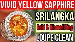 UPDATE VIVID YELLOW SAPPHIRE KUALITAS TERBAIK || SRILANKA LOUPE CLEAN || SOLD OUT..! #yellowsapphire