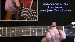 Dave Mason Sad and Deep as You Intro Guitar Lesson