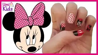 Miki Fare Tırnak Süsleme | Minnie Mouse Nail Art | UmiKids Oje Desenleri