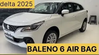  Baleno Delta 2025 Update || 6 Airbags वाली Baleno🔥💥 || Safety + Style ✨ अब और भी Safe 🚘#viral#car 