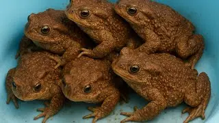 Frog catching, when frogs croak, frogs in the field, funny Frogs 