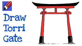 How to Draw a Japanese Torri Gate Real Easy