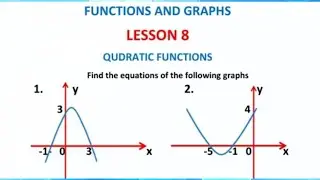 How to find the quadratic equation from a parabola| Functions and graphs #wjec #alevelmathspaper1