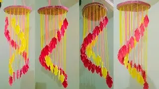 Easy Paper crafts amazing jhumar Hand made /Paper room decoration idea beautiful jhumar Hand made