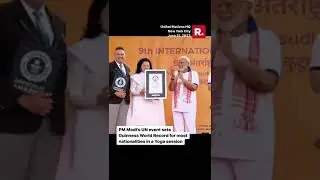 Guinness world record for most nationalities in a Yoga session was created at the Yoga Day event