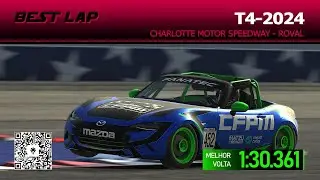 Best Lap - 1:30.361 - Charlotte Motor Speedway - Roval | iRacing Global Mazda MX-5 Cup