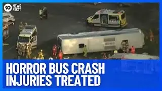 Melbourne Primary School Bus Crash Victims Hospitalised With Traumatic Injuries | 10 News First