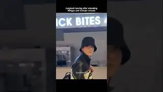 Jungkook leaving after attending Mingyu and S.Coups&rsquo; concert! 💜✨...