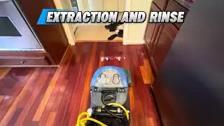 Wood floor wax removal and buffing