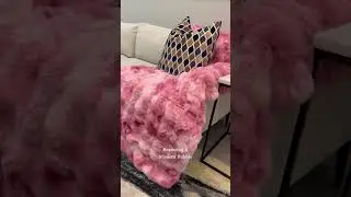 Obsessed with This Bubble Faux Fur Blanket!