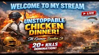 🔥 PUBG PC LIVE 💀 ONE MAN ARMY MODE ON | Jk gamer sardar ji |