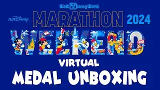 2024 Disney World Virtual Half Marathon Weekend Medal Unboxing