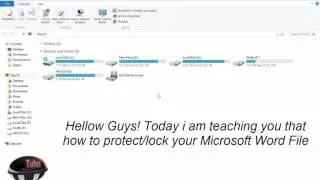 How to Protect/Secure/Lock A Microsoft Word File or Document with Password by Mr Tricker